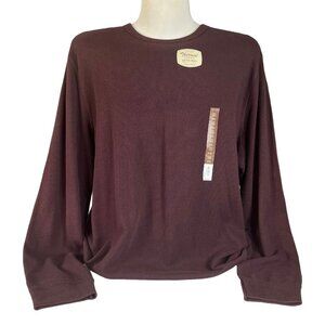 Sonoma Therma Crew Shirt Mens XXL Extra Deep Plum Purple New Soft